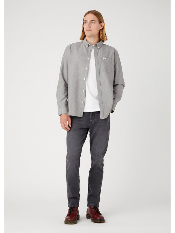 Wrangler Wrangler Jeansy LARSTON Czarny Slim Fit