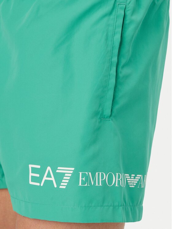 EA7 Emporio Armani EA7 Emporio Armani Szorty kąpielowe 7M002000 AF13049 M7184 Zielony Regular Fit