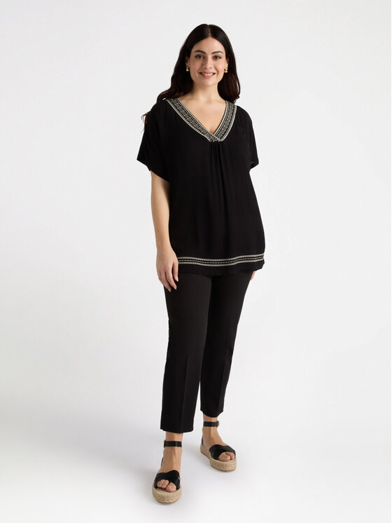Fiorella Rubino Fiorella Rubino T-shirt G059L008369N033 Nero A-Line Fit