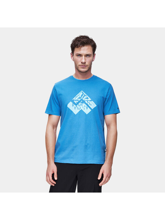 Alpinus Alpinus T-Shirt Mersmel Niebieski Regular Fit