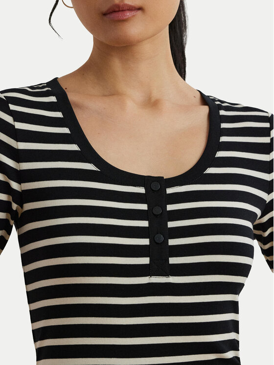 LAUREN RALPH LAUREN LAUREN RALPH LAUREN Blúz 200971086002 Fekete Slim Fit
