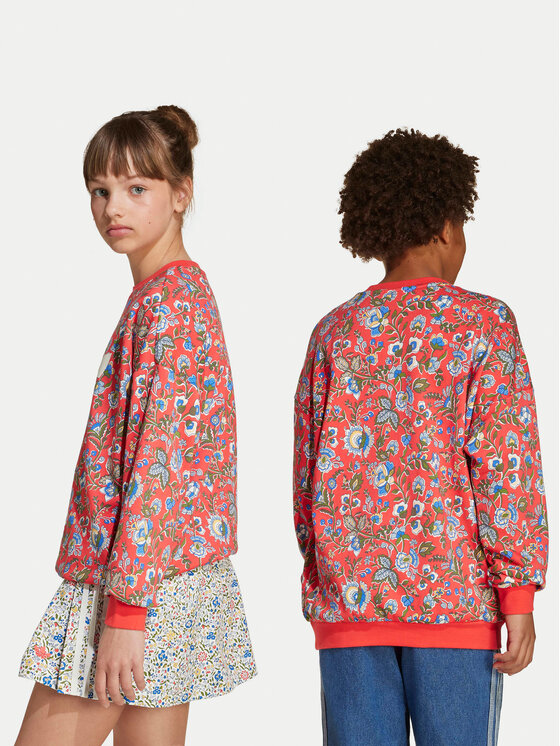 adidas adidas Majica dugih rukava Liberty London JV7827 Crvena Loose Fit