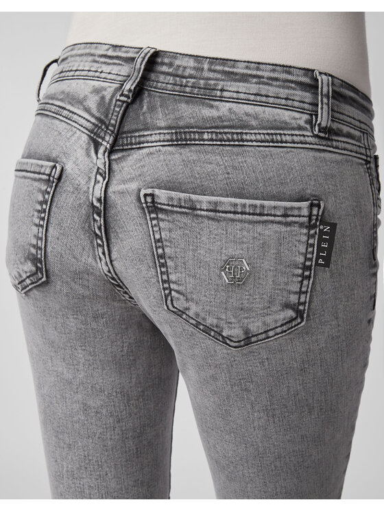 PHILIPP PLEIN PHILIPP PLEIN Jeansy 30939 Šedá