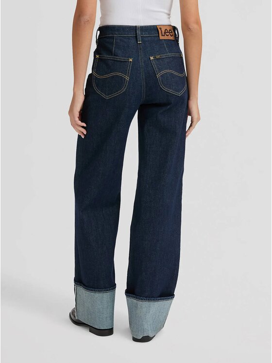 Lee Lee Jeansy STELLA Niebieski Wide Leg