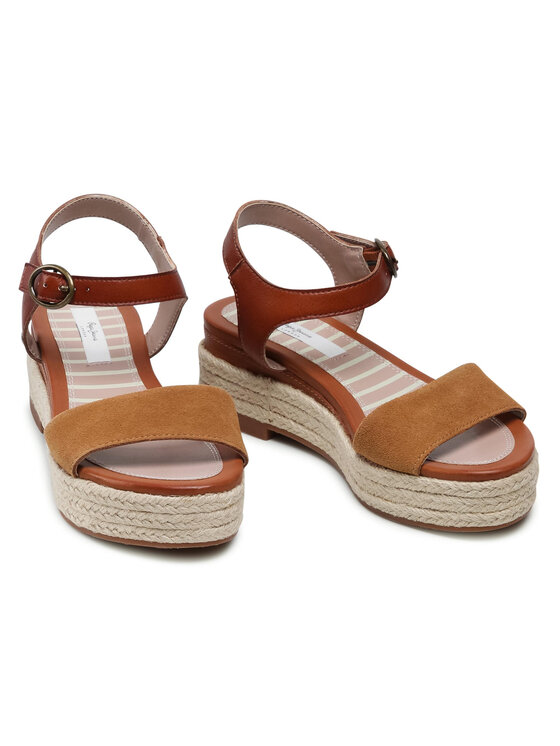 Pepe Jeans Pepe Jeans Espadrilles Century Suede PLS90235 Barna