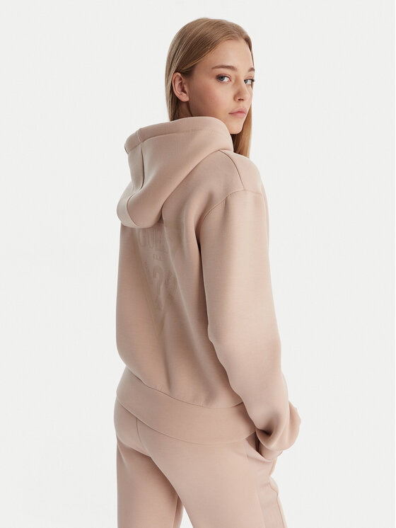 Guess Guess Majica dugih rukava V3RQ11 K7UW2 Bež Regular Fit