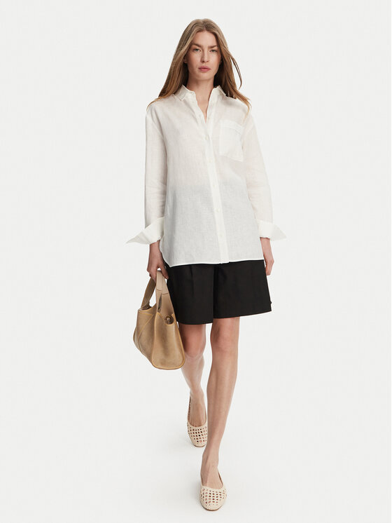 Max Mara Max Mara Koszula Noel 2516111018 Biały Regular Fit