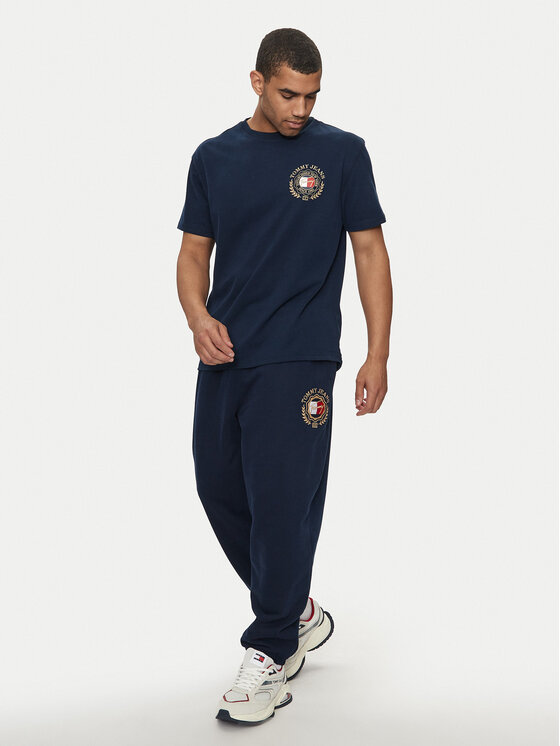 Tommy Jeans Tommy Jeans T-krekls DM0DM18540 Tumši zils Regular Fit