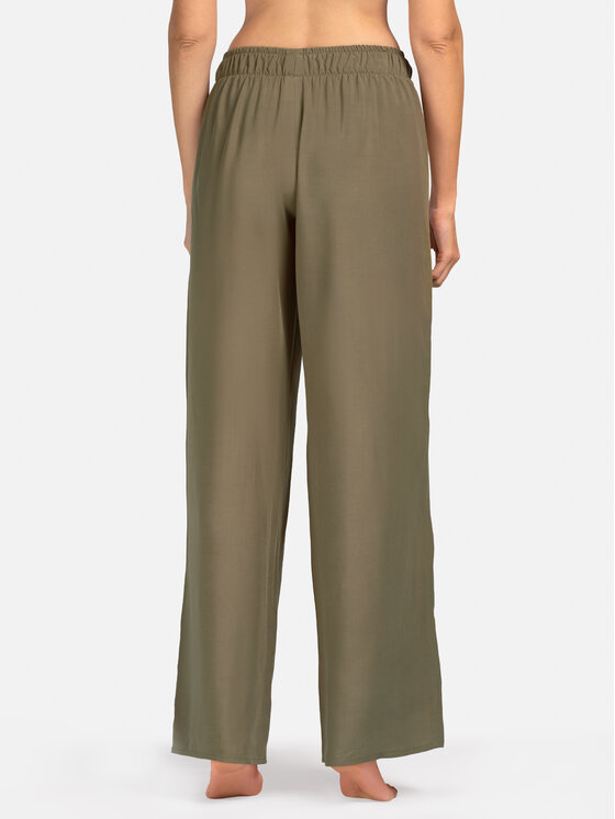Miss Lou Miss Lou Pantaloni di tessuto O-CE2-K Cachi