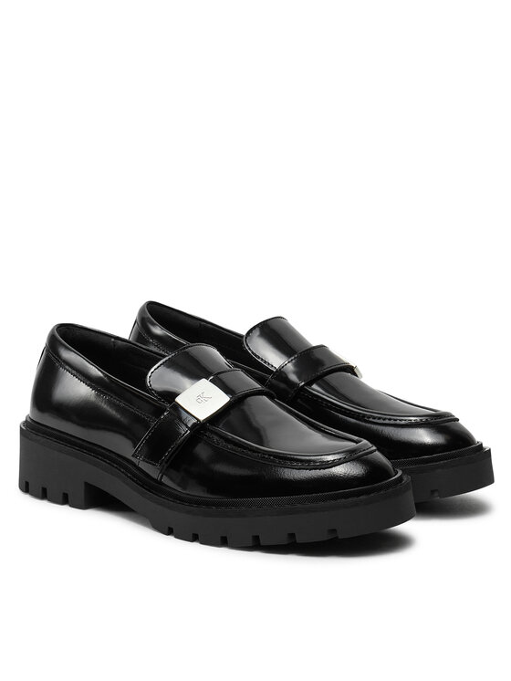 Calvin Klein Jeans Calvin Klein Jeans Loafers Flatform Shoe Driver Hdw YW0YW01657 Μαύρο