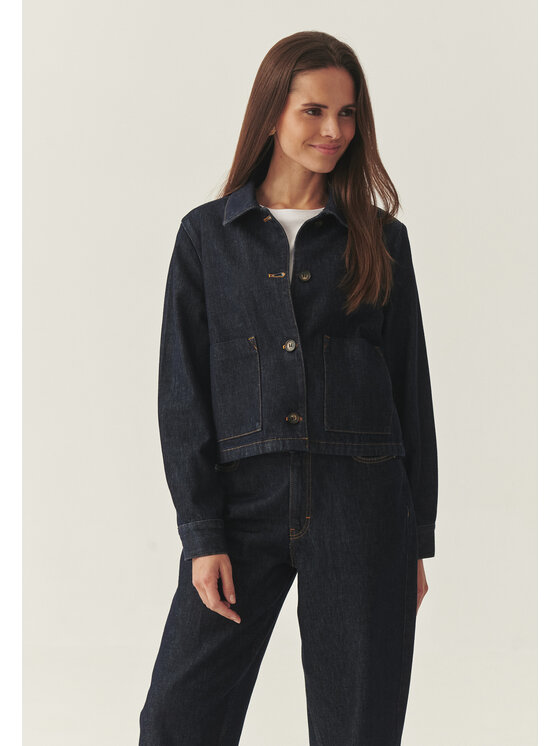 TATUUM TATUUM Jeansová bunda BOXA Tmavomodrá Classic Fit