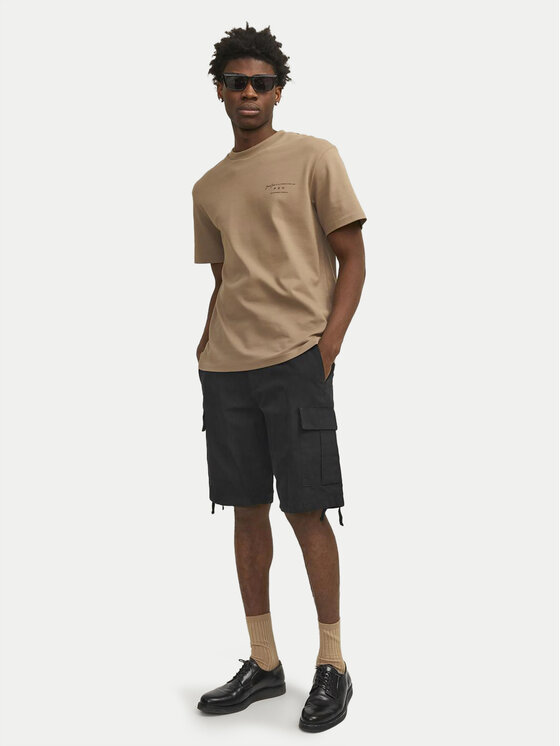 Jack&Jones Jack&Jones Šortky z materiálu Barkley 12248685 Černá Regular Fit