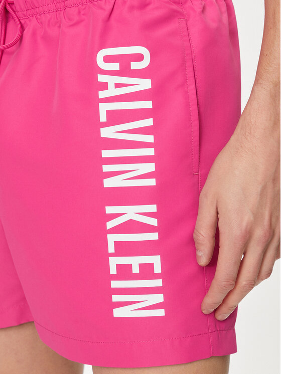 Calvin Klein Swimwear Calvin Klein Swimwear Szorty kąpielowe KM0KM01004 Różowy Regular Fit