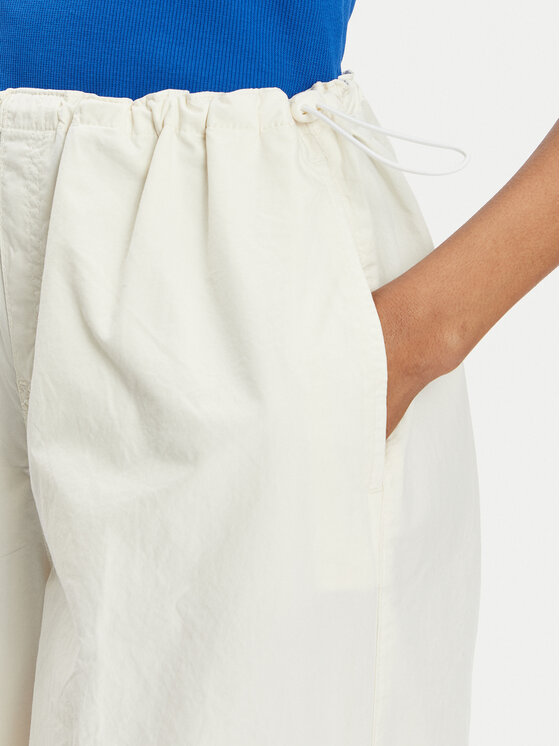 HUGO Hugo Pantaloni di tessuto Hafisa 50511331 Écru Baggy Fit