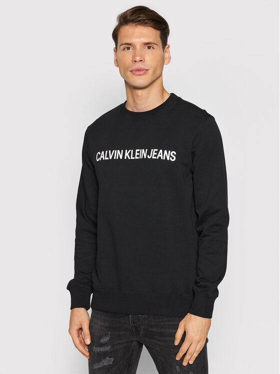 Calvin Klein Jeans Džemperis J30J318177 Juoda Regular Fit | MyStore.lt