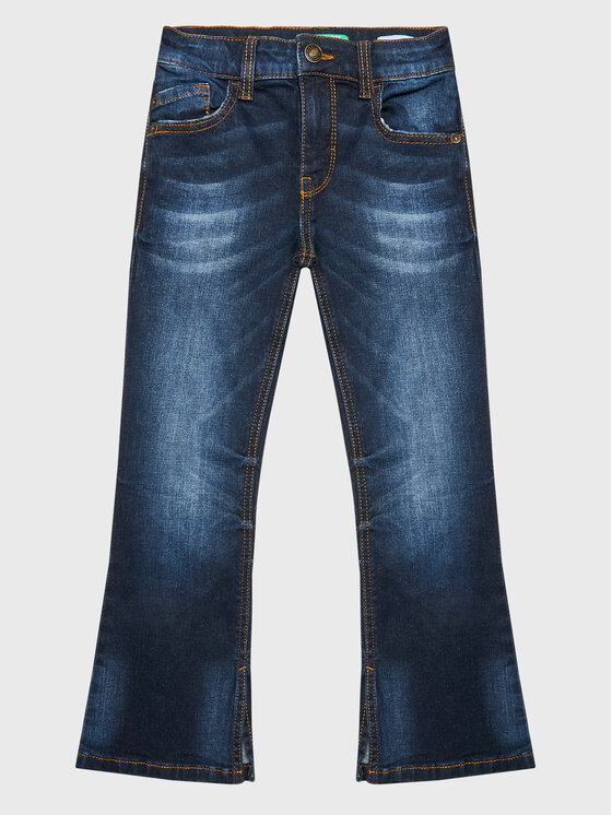 United Colors Of Benetton United Colors Of Benetton Jeans hlače 4M81CE015 Mornarsko modra Flare Fit