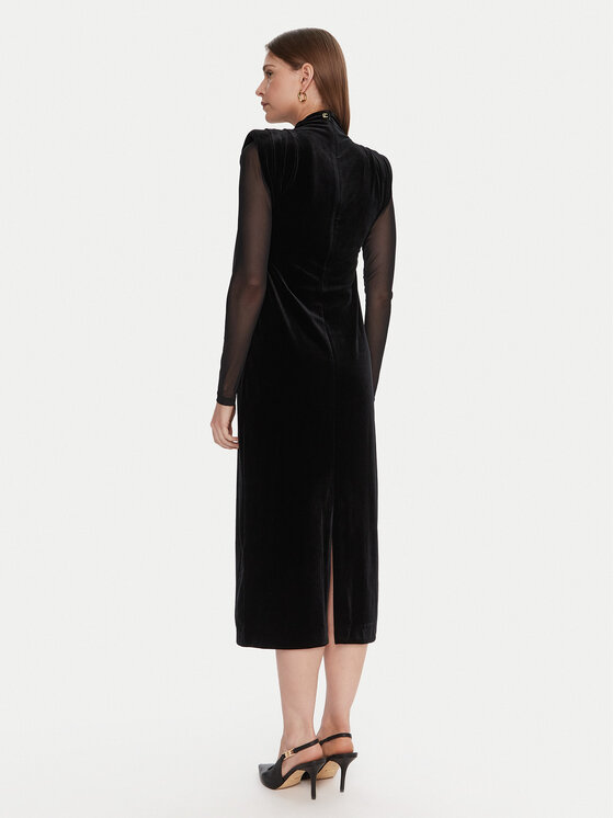 LOLA CASADEMUNT LOLA CASADEMUNT Rochie cocktail LF2516007 Negru Regular Fit