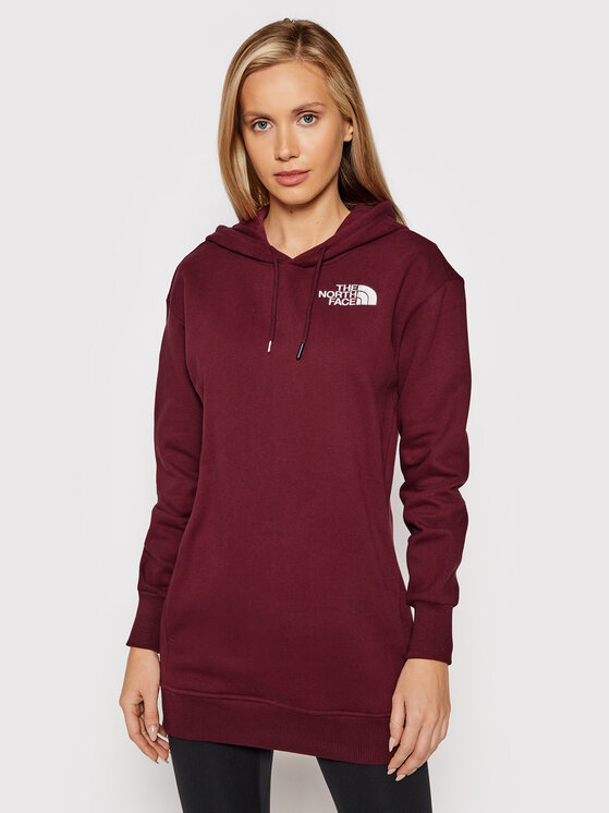 The North Face Суитшърт NF0A55GK Бордо Relaxed Fit