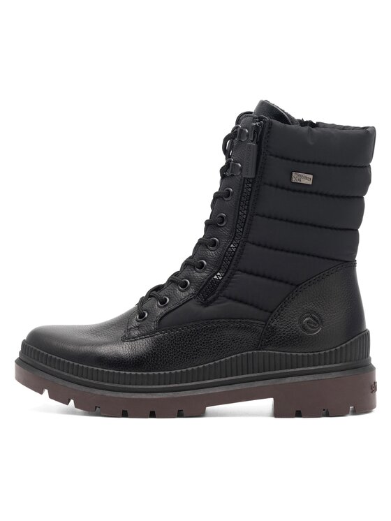 Remonte Remonte Schnürstiefeletten D0C76-01 Schwarz