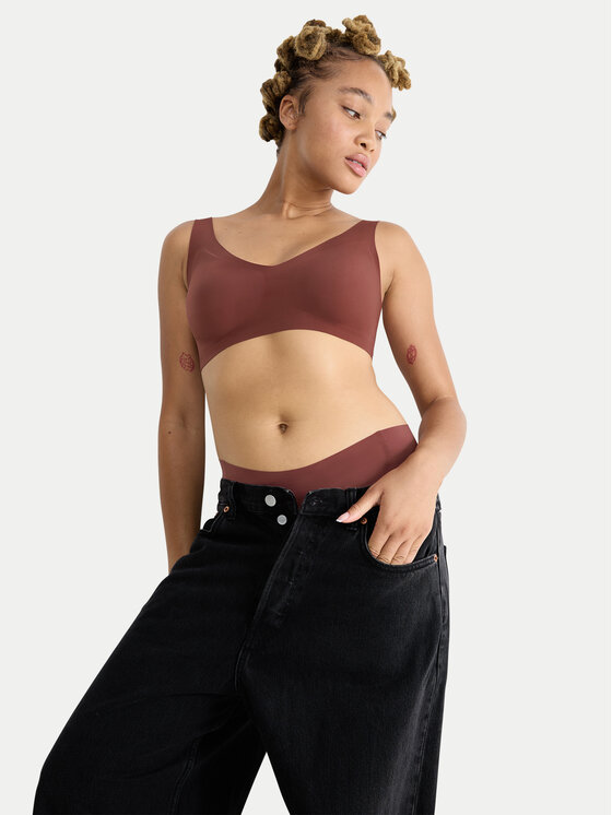 Sloggi Sloggi Reggiseno senza ferretto Zero Feel 10217728 Marrone