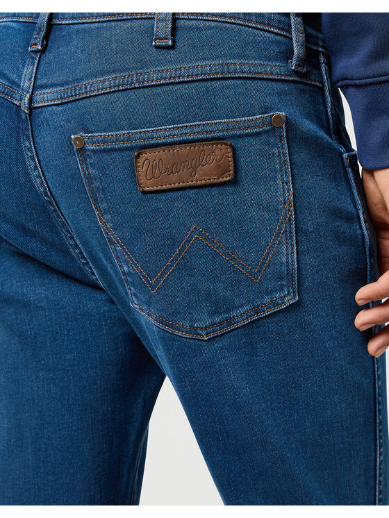 Wrangler Wrangler Jeansy LARSTON Niebieski Slim Fit