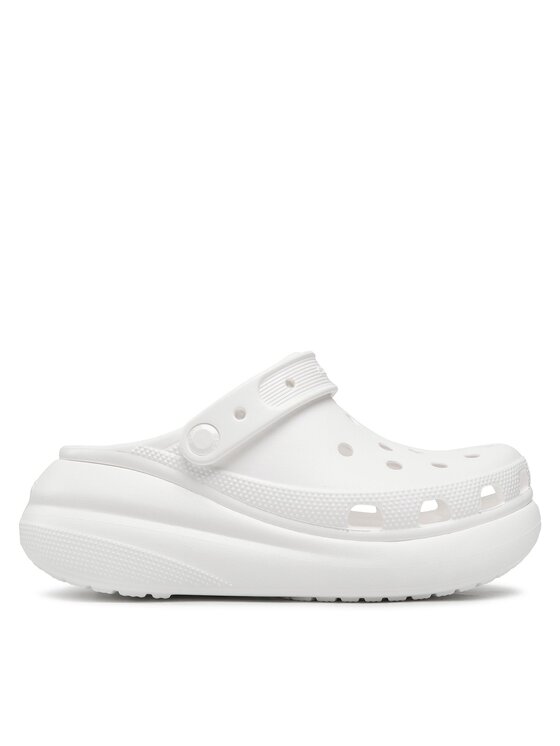 Crocs Natikači Classic Crush Clog 207521 Bela