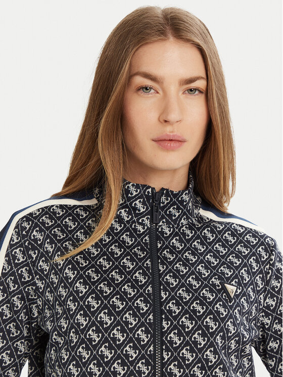 Guess Guess Bluză V5RQ03 KCO90 Albastru Regular Fit