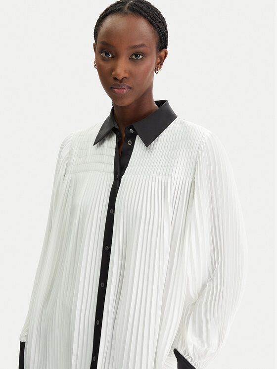 KARL LAGERFELD KARL LAGERFELD Srajca B1W11008 Écru Regular Fit