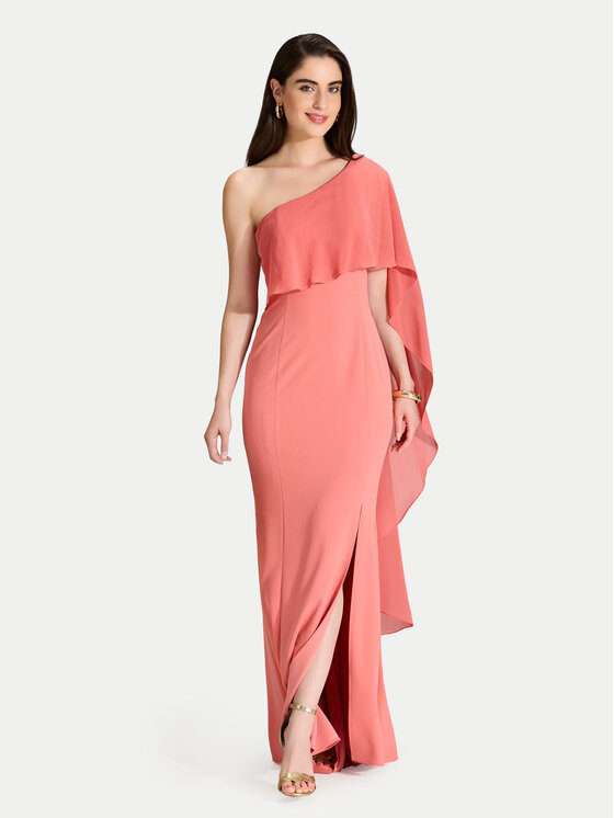 Swing Swing Večernja haljina 5AJ03500 Koraljna Regular Fit