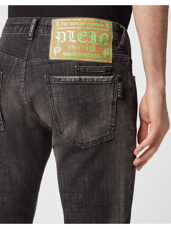 PHILIPP PLEIN PHILIPP PLEIN Jeansy 129 Szary Straight Leg