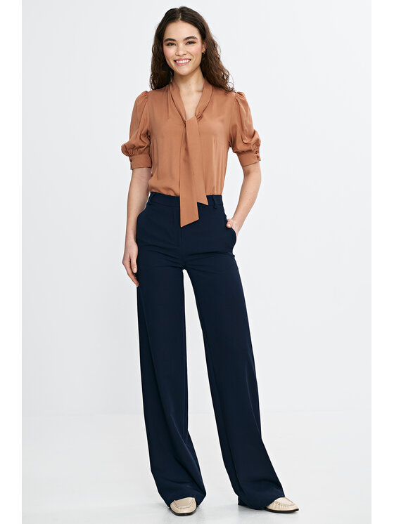 NIFE NIFE Halenka B189 Hnědá Regular Fit