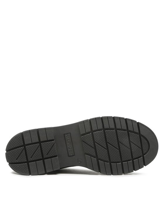 Tommy Hilfiger Tommy Hilfiger Ορειβατικά παπούτσια Lace Up Zip Boot Monogram FW0FW06849 Μαύρο