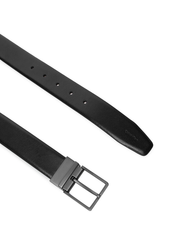 Calvin Klein Calvin Klein Колан Square Buckle Smooth Adj LV04D7147G Черен