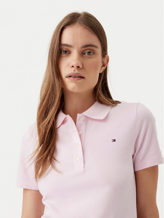 Tommy Hilfiger Tommy Hilfiger Tricou polo 1985 WW0WW43225 Roz Slim Fit