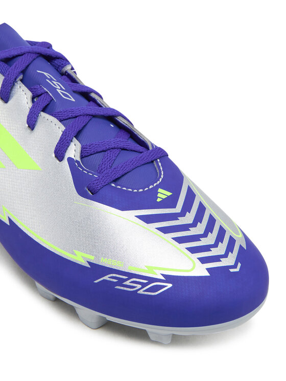 adidas adidas Futbalové topánky F50 Club Messi Firm/Multi-Ground IH0916 Sivá