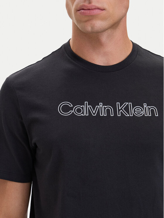 Calvin Klein Calvin Klein Marškinėliai 30s Logo Graphic LV04LH800G Juoda Regular Fit