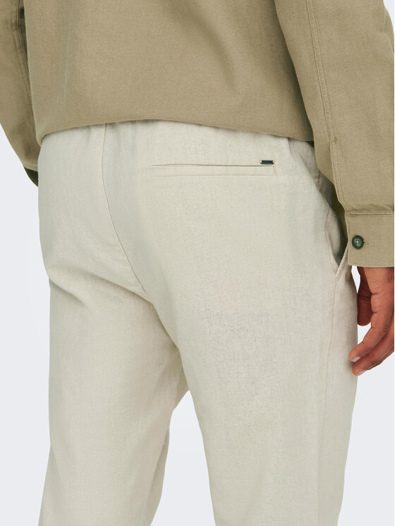 Only & Sons Only & Sons Auduma bikses 22024966 Pelēks Tapered Fit