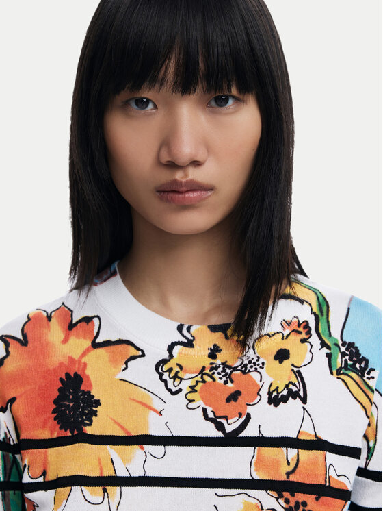 Desigual Desigual Пуловер 25SWJF21 Цветен Regular Fit