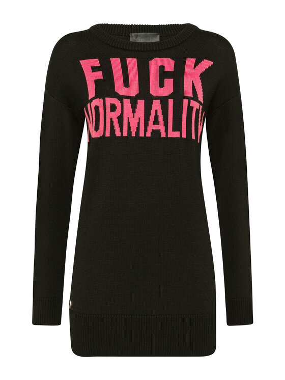 PHILIPP PLEIN PHILIPP PLEIN Sweter 30922 Czarny Regular Fit