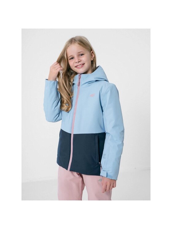 4F 4F Kurtka narciarska HJZ22JKUDN001-30S Niebieski Regular Fit