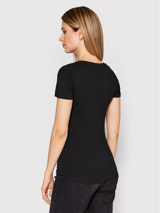 Pepe Jeans Pepe Jeans Tricou New Virginia PL505202 Negru Slim Fit