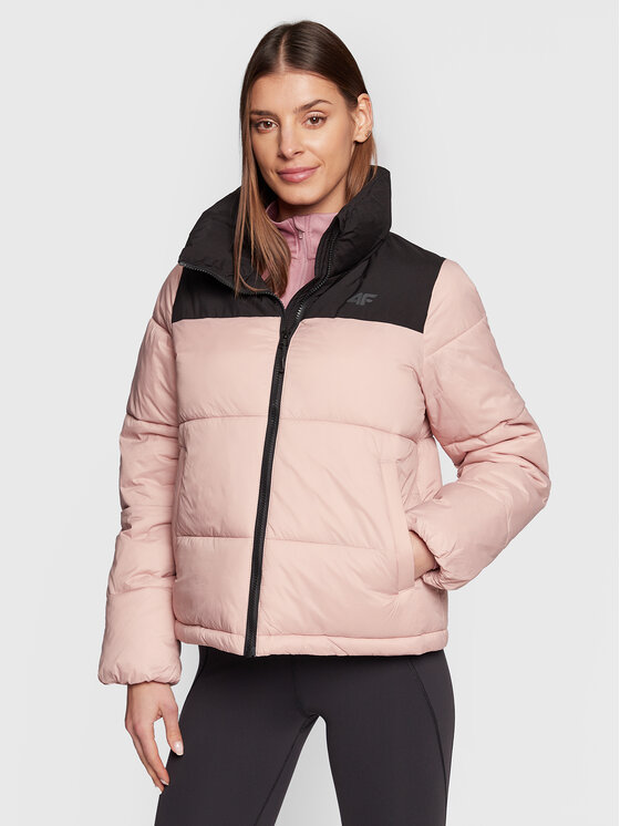 4F 4F Zimní bunda H4Z22-KUDP014 Růžová Regular Fit