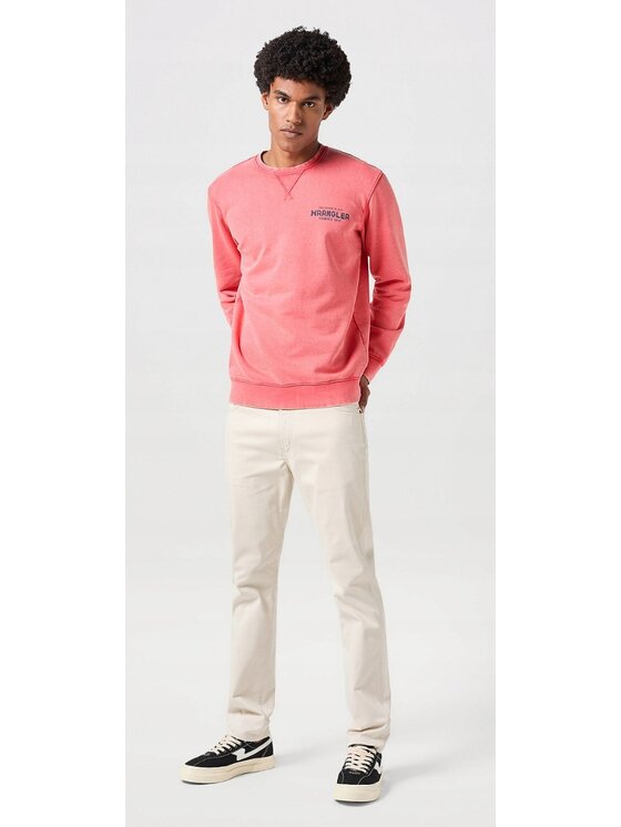 Wrangler Wrangler Jeansy Larston Beżowy Slim Fit