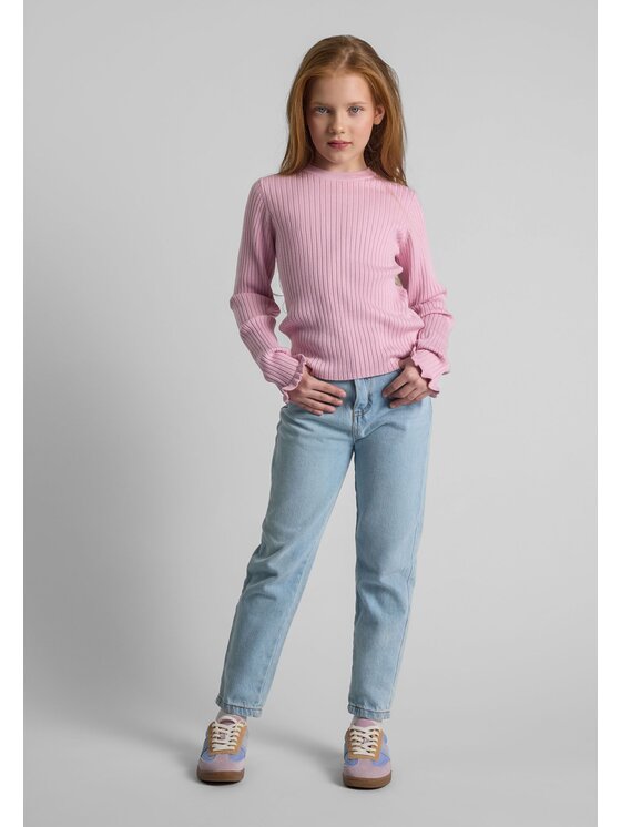 minoti minoti Sweter 26KNIT55 Różowy jasny Regular Fit
