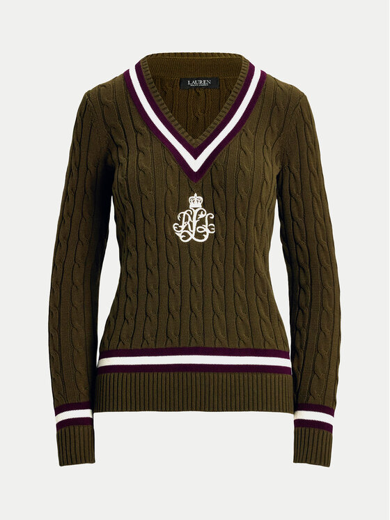 LAUREN RALPH LAUREN LAUREN RALPH LAUREN Sweter 200951624001 Zielony Regular Fit