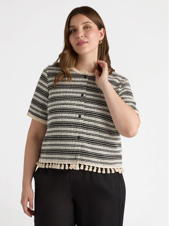 Fiorella Rubino Fiorella Rubino Koszula 5057T001290N0Z3 Czarny Boxy Fit