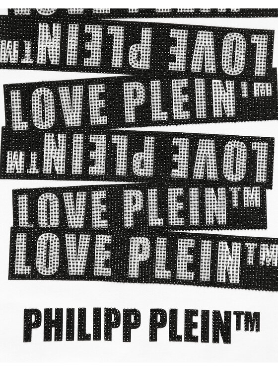 PHILIPP PLEIN PHILIPP PLEIN Bluza 30363 Biały Regular Fit
