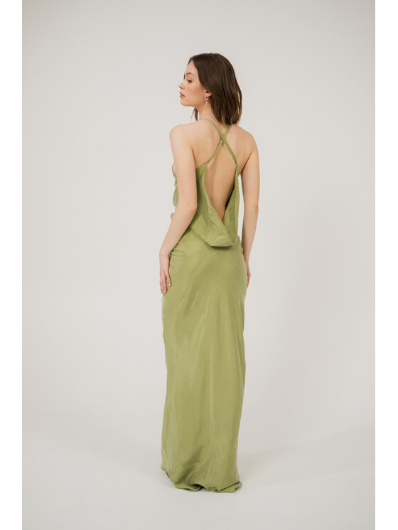 ROSE AVENUE ROSE AVENUE Sukienka koktajlowa LUISA Zielony Slim Fit