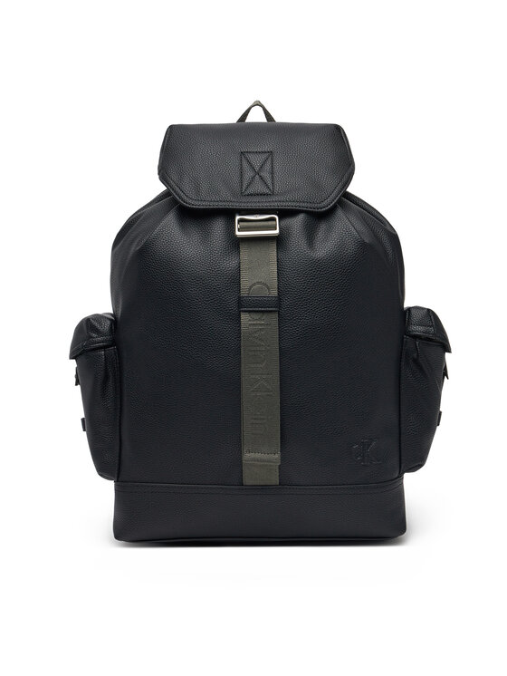 Calvin Klein Jeans Σακίδιο Cargo Flap Backpack 43 LV04G3077G Μαύρο