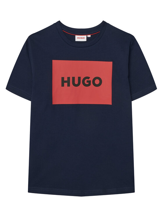 HUGO HUGO Marškinėliai G00572 D Tamsiai mėlyna Regular Fit